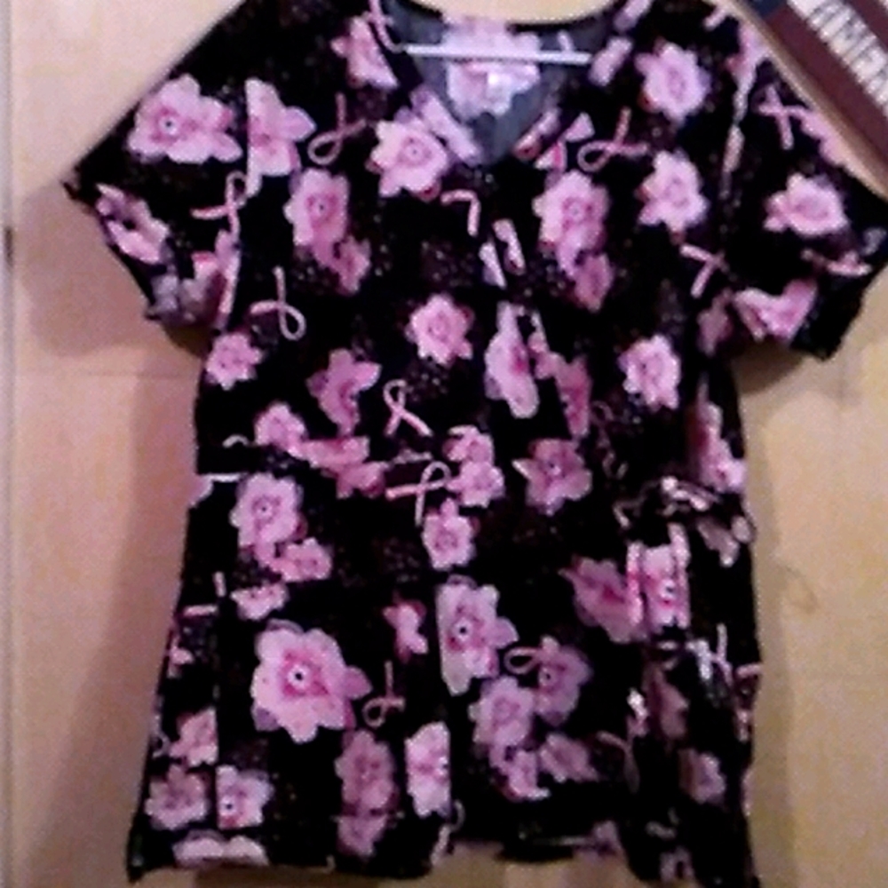 Koi 2x cotton side tie scrub top